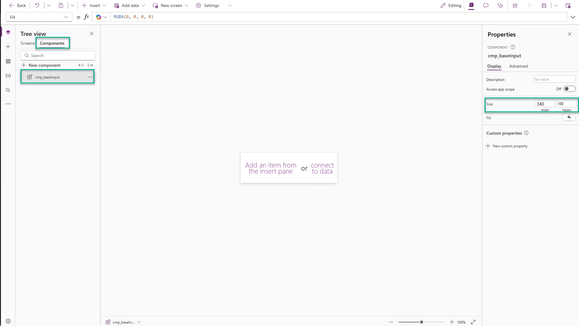 Image of how to create a component